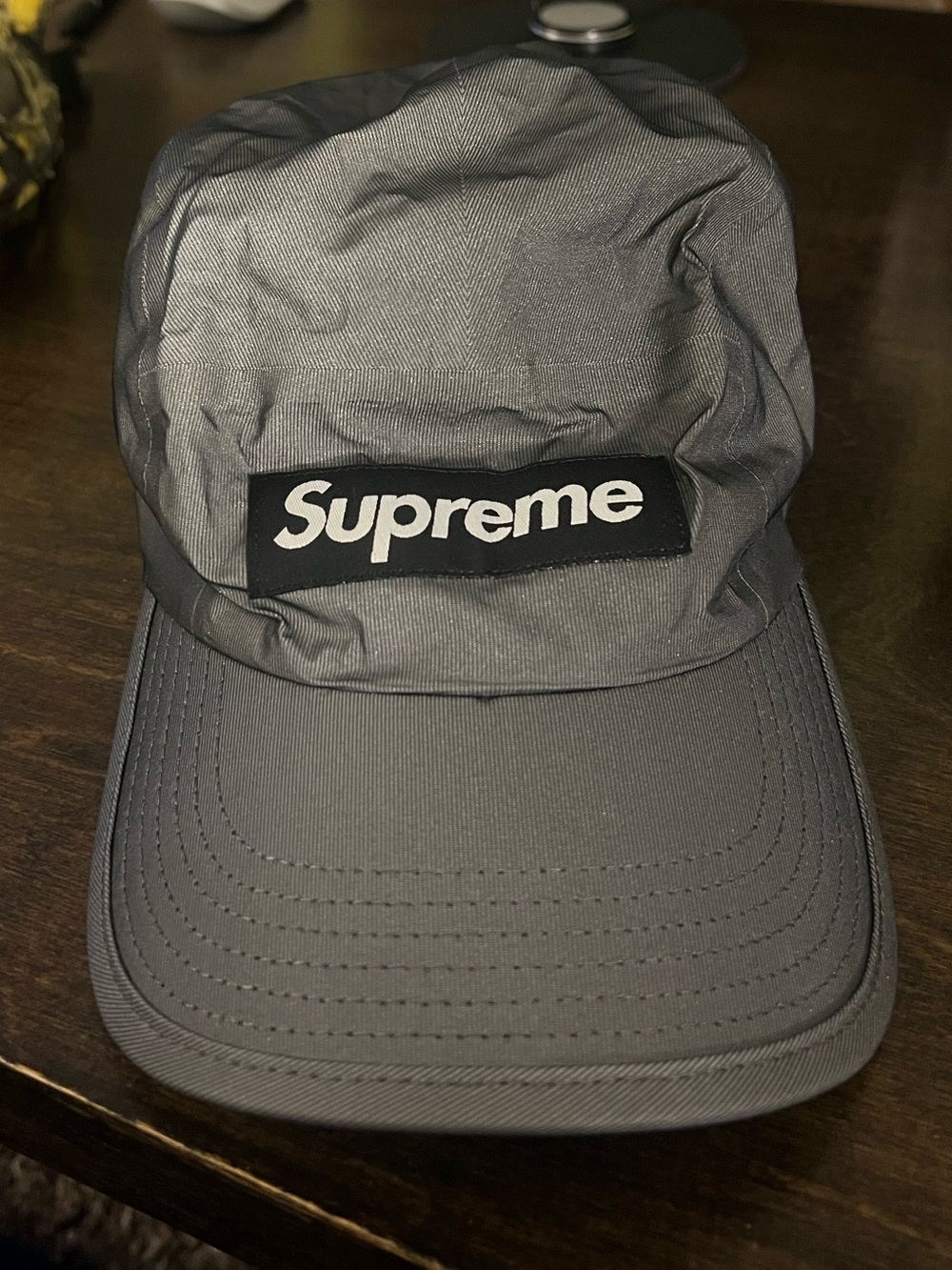 Supreme Reflective Black/Gray Cap